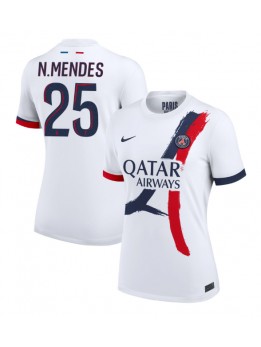 Zenske Futbalové oblečenie Paris Saint-Germain Nuno Mendes #25 2024-25 Krátky Rukáv - Preč